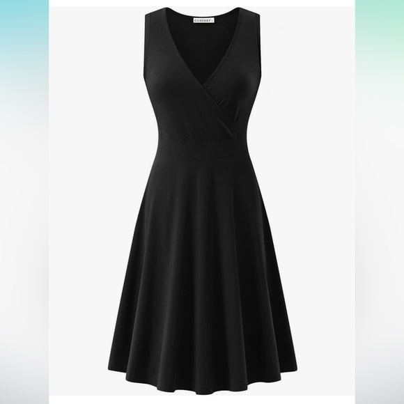 Wrap V-Neck Sleeveless Flared Sundress with Pockets - Picture 2 of 7